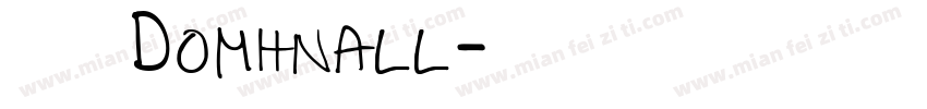 鍾晉宇 Domhnall字体转换